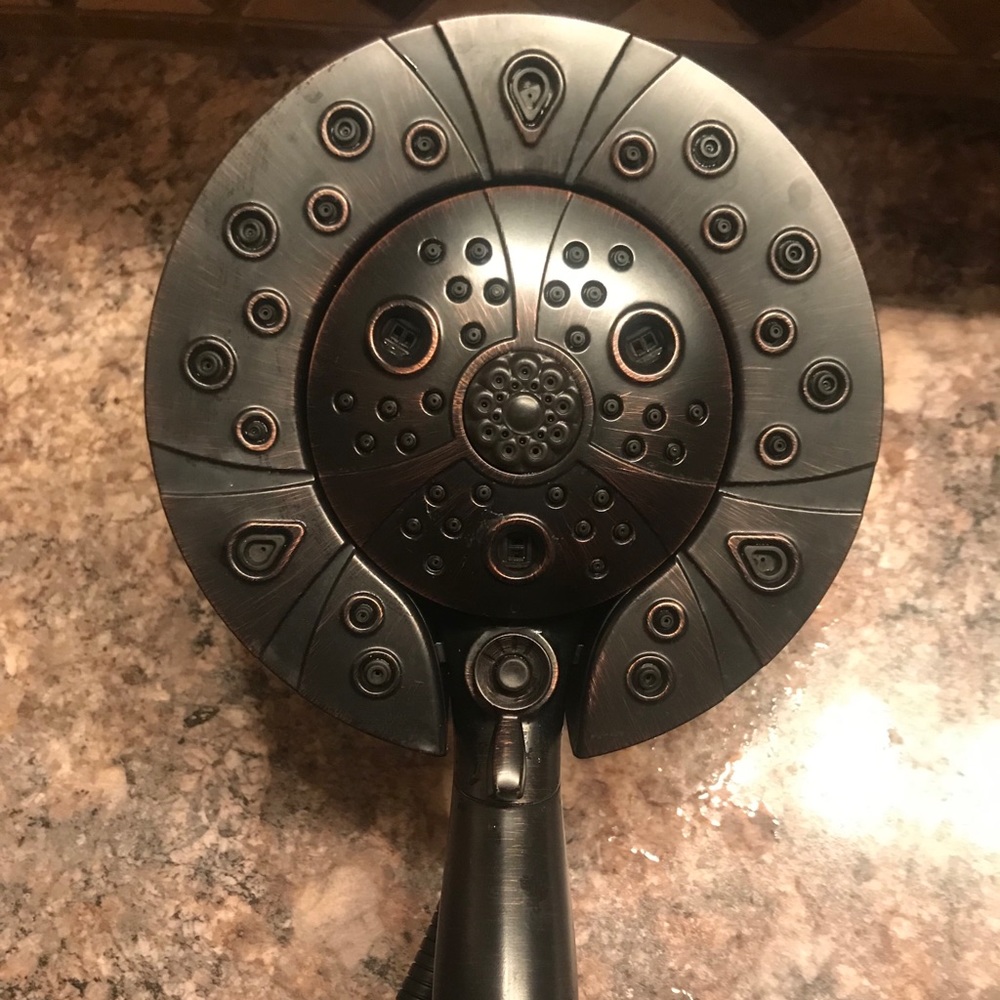 Bronze Delta Dual Shower Head Gem